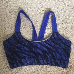 Black and Blue Sports Bra